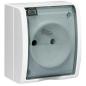 Simon Aquarius - gniazdo wtyczkowe z uziemieniem i przesłonami  AQGZ1z/11a