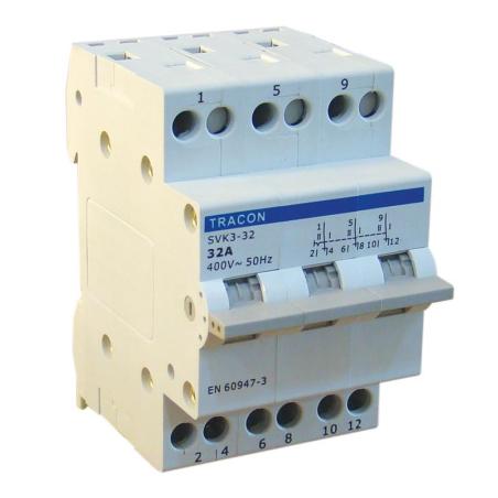 Przełącznik źródła zasilania SVK3-32 32A 3P Tracon Electric