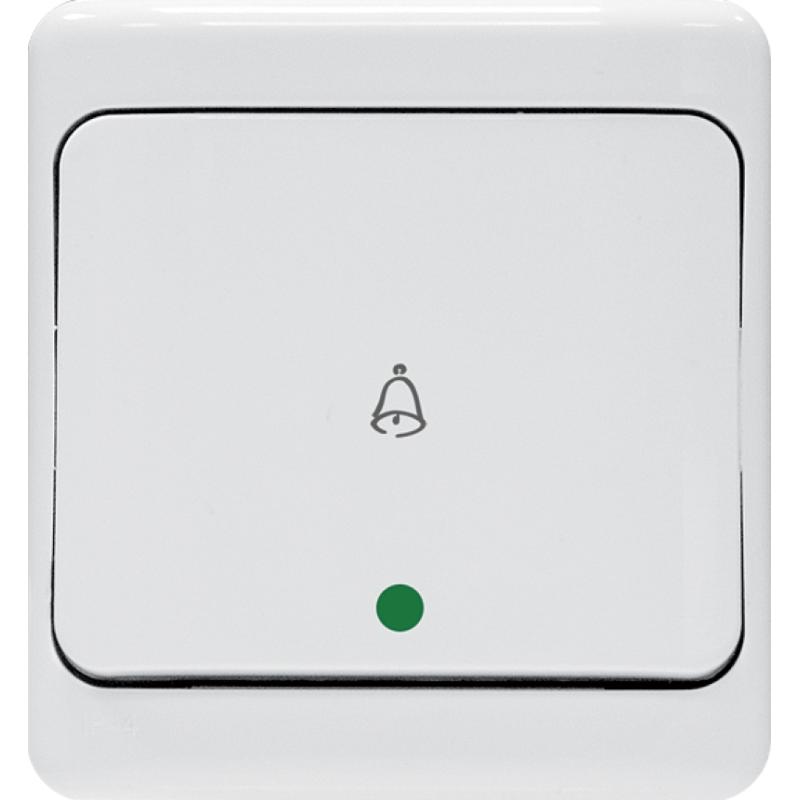 Kos Bryza biały - przycisk dzwonek podświetlany - 190404