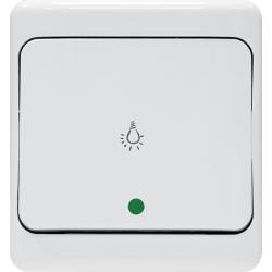 Kos Bryza biały - przycisk światło podświetlany - 190403 Kos Elektro System