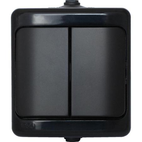 Kos Bryza czarny - łącznik świecznikowy - 180905 Kos Elektro System