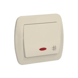 Simon Akord beż - łącznik krzyżowy z podświetleniem - AW7L/12 Kontakt-Simon