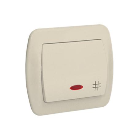 Simon Akord beż - łącznik krzyżowy z podświetleniem - AW7L/12