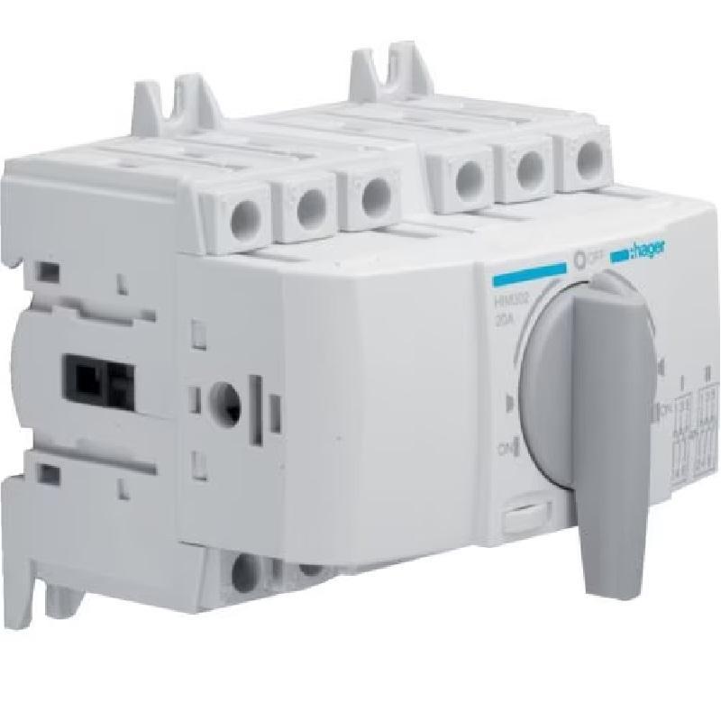 Przełącznik źródła zasilania HIM302 20A 3P Hager