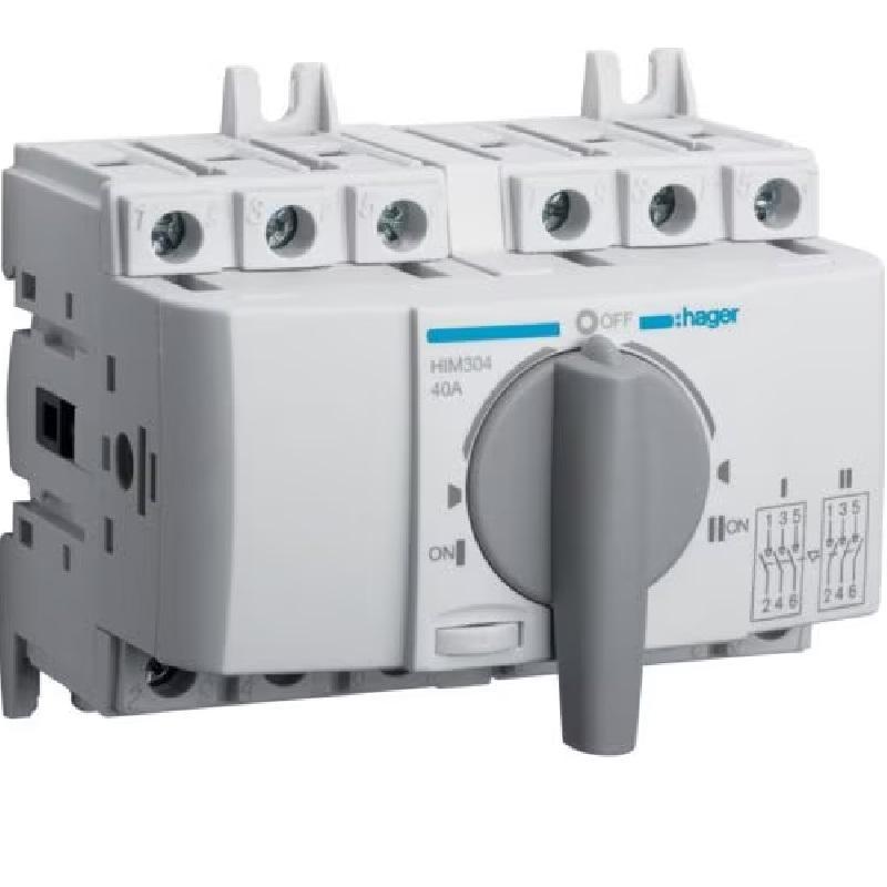 Przełącznik źródła zasilania HIM304 40A 3P Hager