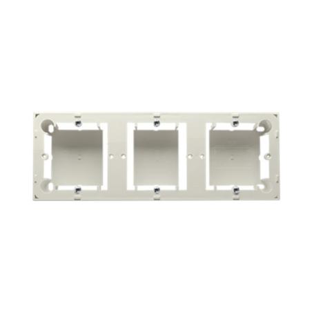 Simon Basic beżowy - puszka natynkowa potrójna MPN3/12