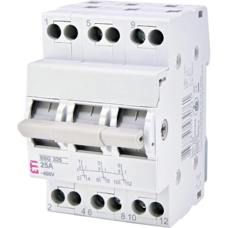 Przełącznik źródła zasilania I-0-II SSQ 340 40A 3P ETI