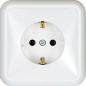 Kos Cosmo Line biały -  gniazdo pojedyncze 2P+Z , Schuko - 300441