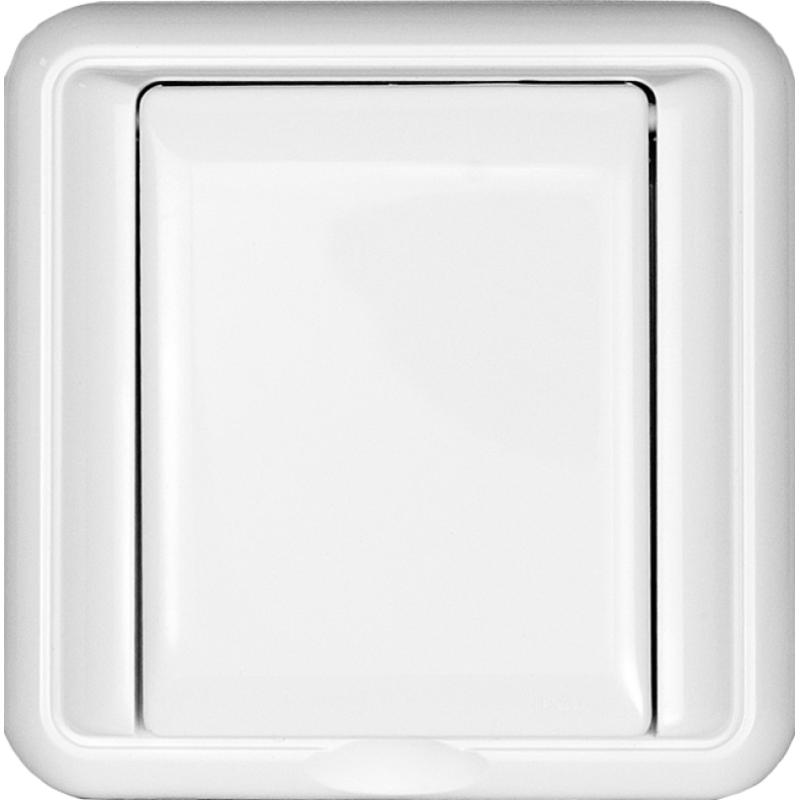Kos Cosmo Line biały - gniazdo pojedyncze bryzgoszczelne 2P+Z - 330439