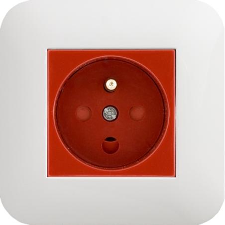 Kos Cosmo Line biały - gniazdo pojedyncze DATA 2P+Z - 300443 Kos Elektro System