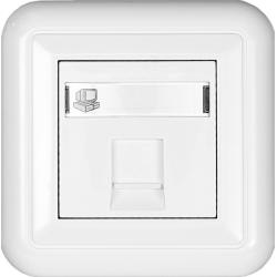 Kos Cosmo Line biały - gniazdo komputerowe pojedyncze - 300465 Kos Elektro System