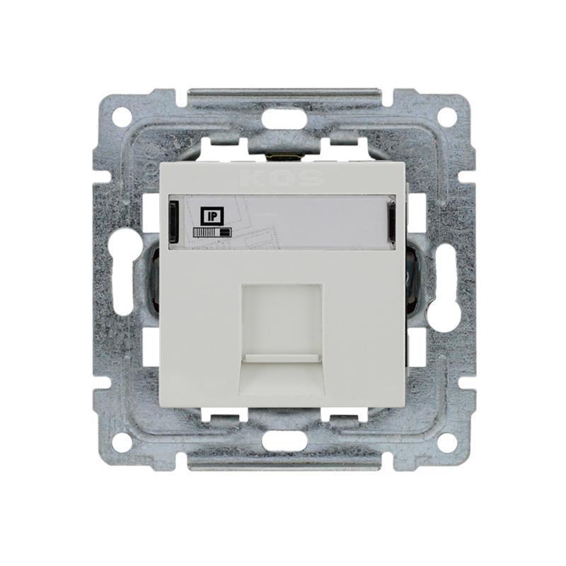 Kos Dante biały - gniazdo komputerowe