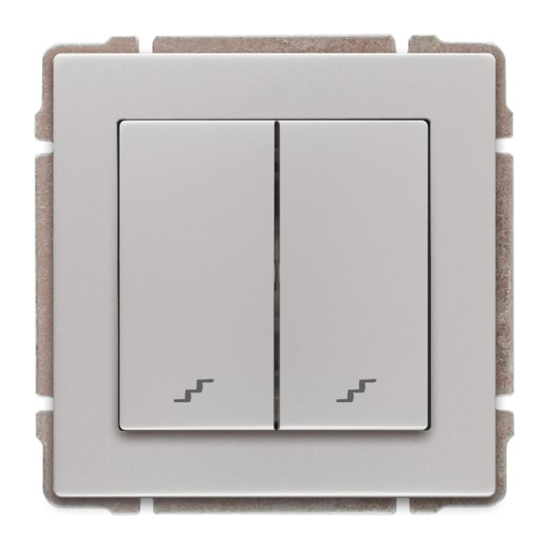 Kos 66 aluminium - łącznik podwójny schodowy