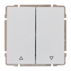Kos 66 biały - przycisk żaluzjowy Kos Elektro System