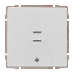 Kos 66 biały - łącznik krzyżowy (p) Kos Elektro System
