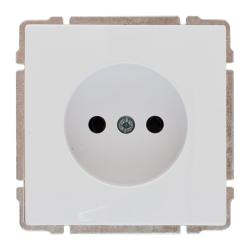 Kos 66 biały - gniazdo pojedyncze Kos Elektro System