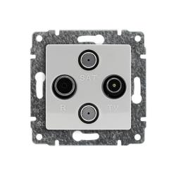 Kos Vena biały - gniazdo satelitarne (x2) Kos Elektro System