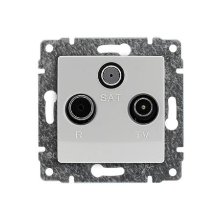 Kos Vena biały - gniazdo satelitarne przelotowe Kos Elektro System