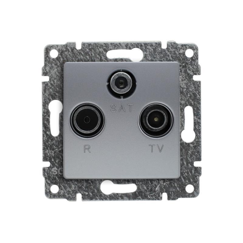 Kos Vena aluminium - gniazdo satelitarne przelotowe