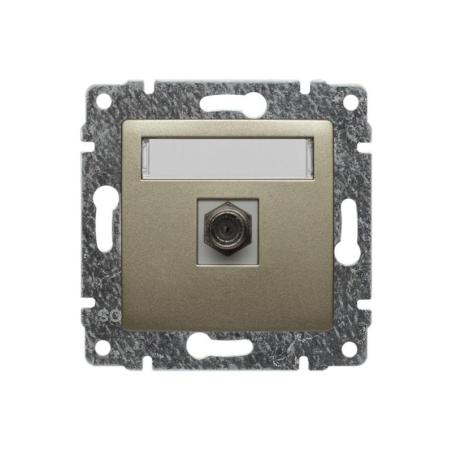 Kos Vena satyna - gniazdo SAT typu F pojedyncze