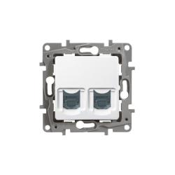 Legrand Niloe biały - gniazdo komputerowe podwójne Legrand
