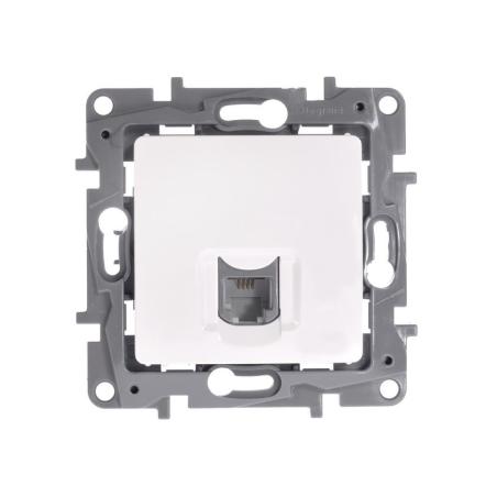 Legrand Niloe biały - gniazdo telefoniczne pojedyncze