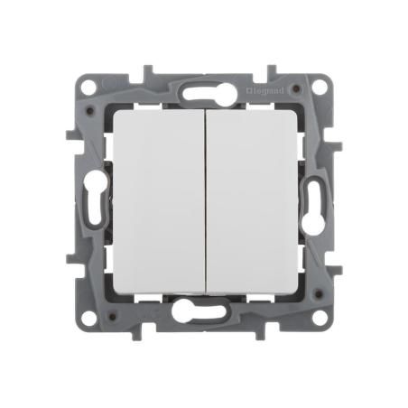 Legrand Niloe biały - łącznik schodowy podwójny Legrand