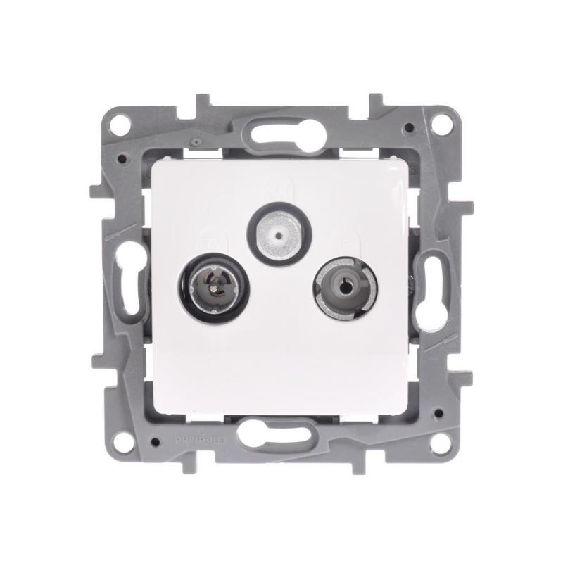 Legrand Niloe biały - gniazdo TV-RD-SAT (przelotowe)