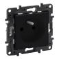 Legrand Niloe Step czarny - gniazdo pojedyncze (+0)