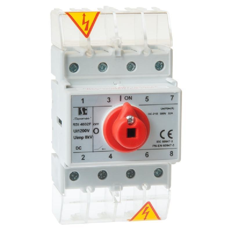 Rozłącznik dla fotowoltaiki RSI-F 4-torowy RSI-4032F W01 Spamel