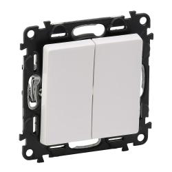 Legrand Valena Life biały - przycisk podwójny przełączny zwierny Legrand