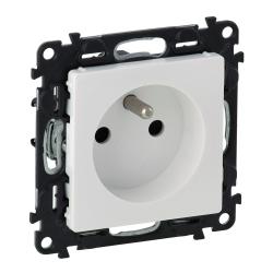 Legrand Valena Life biały - gniazdo pojedyncze +0 z przesłoną Legrand