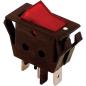 Wyłącznik kołyskowy włącz-wyłącz czerwony TES-11