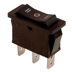 Wyłącznik kołyskowy trójpozycyjny I-0-II czarny TES-12 Tracon Electric