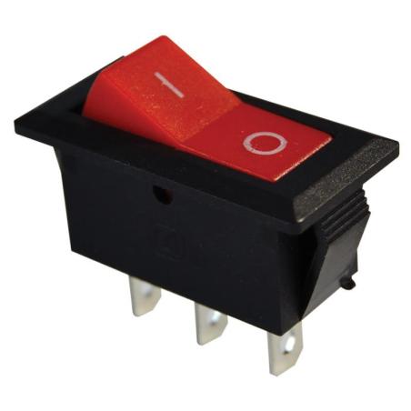 Wyłącznik kołyskowy włącz-wyłącz czerwony TES-22 Tracon Electric