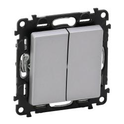 Legrand Valena Life aluminium - łącznik schodowy podwójny Legrand