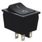 Wyłącznik kołyskowy włącz-wyłącz czarny TES-53