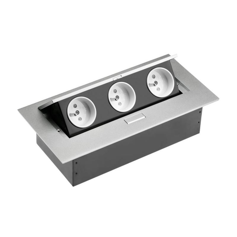 Gniazda wpuszczane w blat 3x230V - AE-PB03GU-53