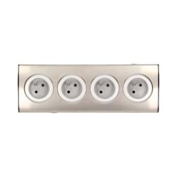 Gniazdo meblowe 4x250V AC INOX OR-AE-1340 Orno