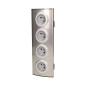 Gniazdo meblowe 4x250V AC INOX OR-AE-1340 Gniazdo meblowe 4x250V AC INOX OR-AE-1340