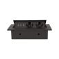 Gniazda wpuszczane w blat 2x250V 3xUSB z grubym rantem OR-AE-1324 czarny Gniazda wpuszczane w blat 2x250V 3xUSB z grubym rantem OR-AE-1324 czarny