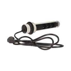 Gniazdo wpuszcane 6cm 3x250V z ładowarką USB blokadą 1,8 m OR-AE-1349 Orno
