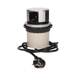 Gniazdo wpuszczane w blat 3x250V z ładowarką USB 1,5m OR-AE-1342 Orno
