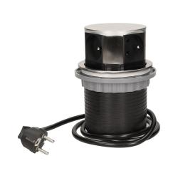 Gniazdo wpuszczane w blat 4x250V 1,5m INOX OR-AE-1380 Orno