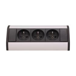 Gniazdo meblowe 3x250V OR-GM-9001/B-G Orno