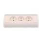Gniazdo meblowe 3x250V OR-GM-9001/W-G Gniazdo meblowe 3x250V OR-GM-9001/W-G