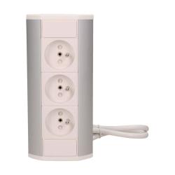 Gniazdo meblowe 3x250V OR-GM-9001/W-G Orno