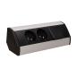 Gniazdo meblowe 2x250V, wyłącznik OR-GM-9002/B-G