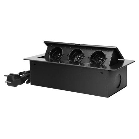 Gniazdo wpuszczane w blat 3x250V OR-AE-1337/GR