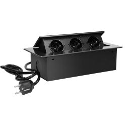 Gniazdo wpuszczane w blat 3x250V OR-AE-1337/GR Orno